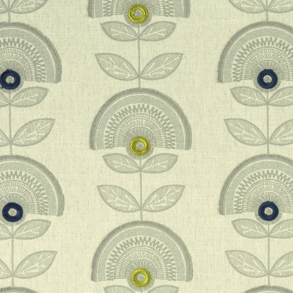 Calista Denim / Citron Fabric by Clarke & Clarke