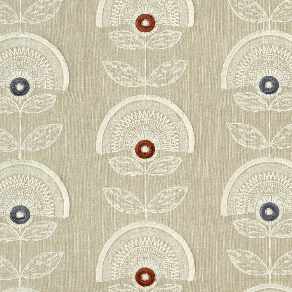 Calista Spice / Natural Fabric by Clarke & Clarke