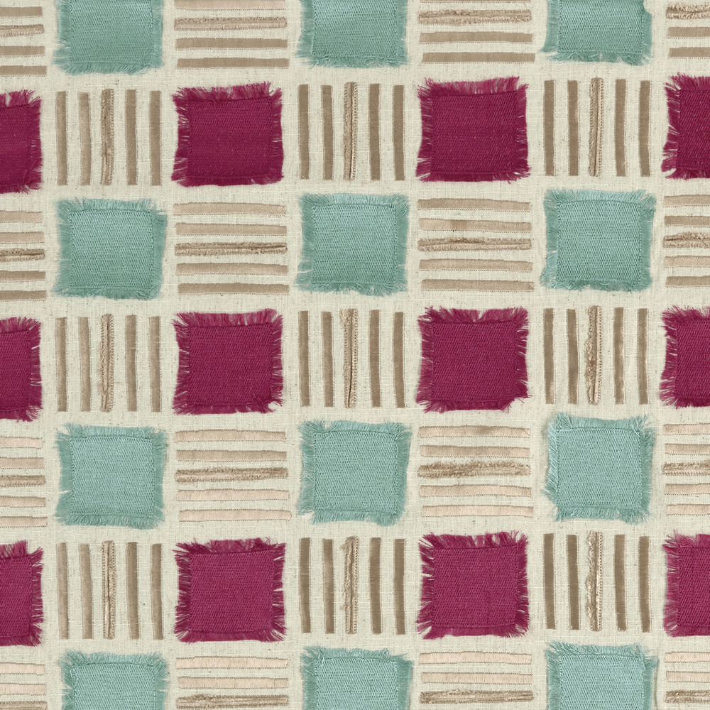 Vita Raspberry / Mineral Fabric by Clarke & Clarke
