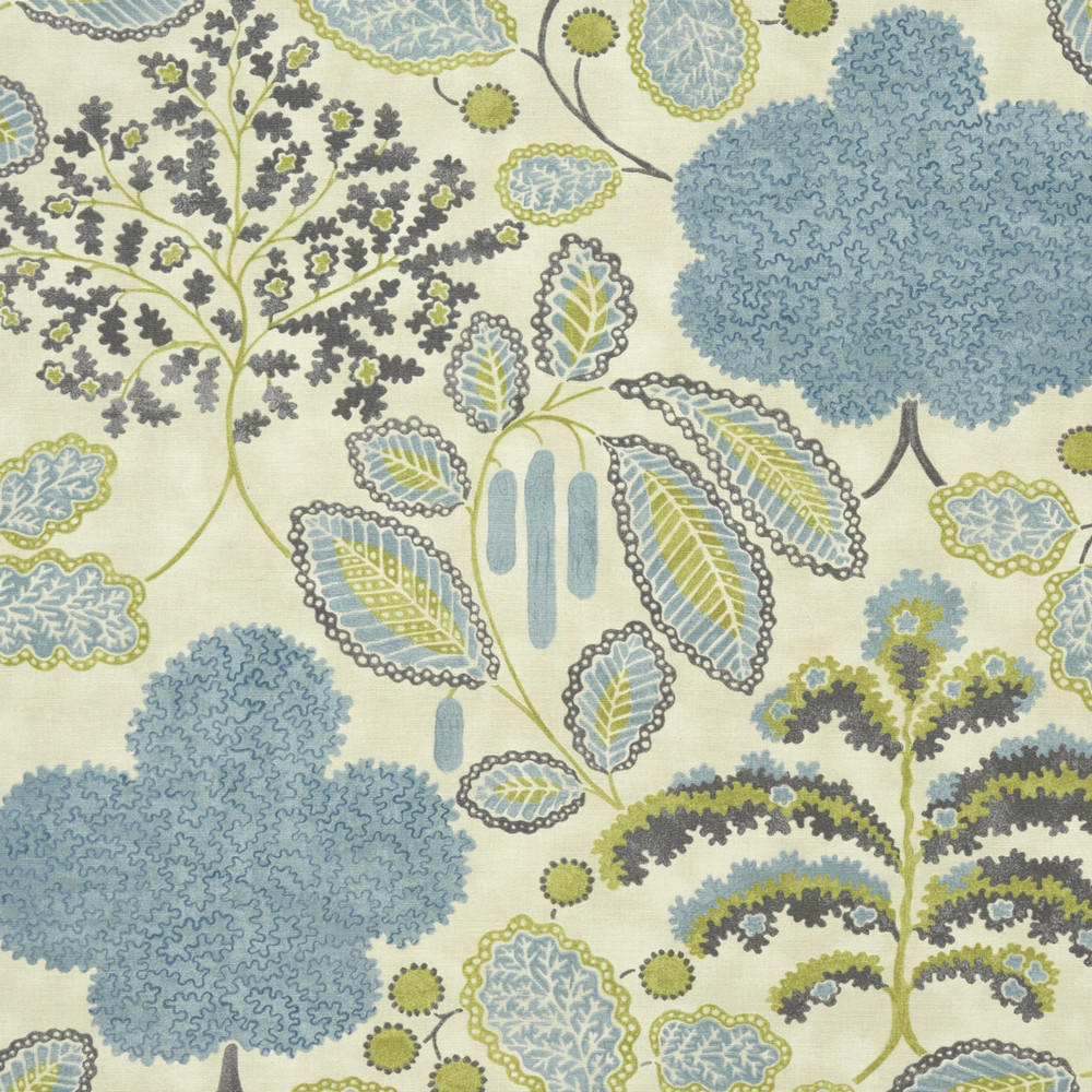 Bloomsbury Mineral / Citron Fabric by Clarke & Clarke