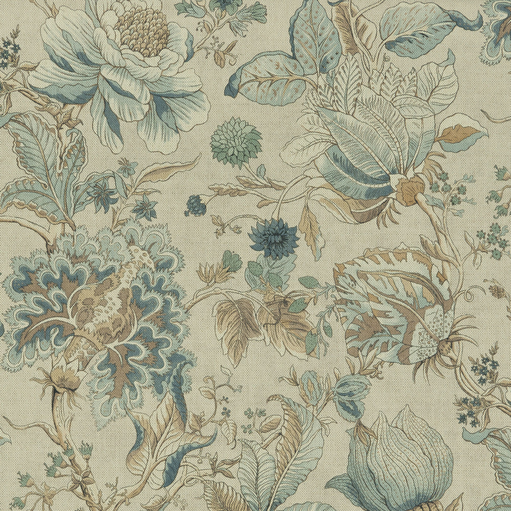 Sissinghurst Eau De Nil Fabric by Clarke & Clarke