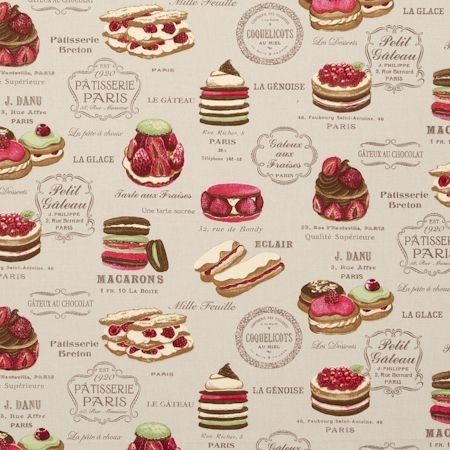 Patisserie Linen Fabric by Studio G