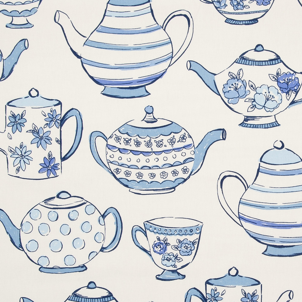 Teatime Blue Fabric by Studio G
