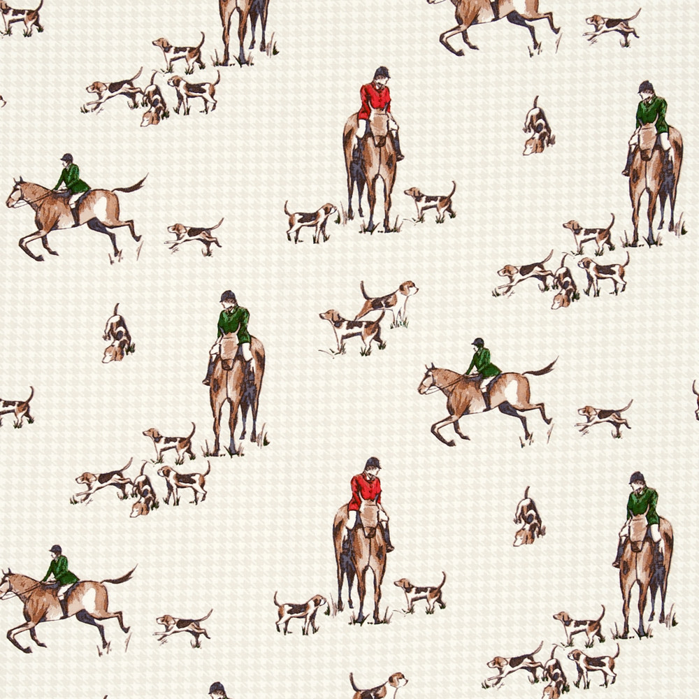 Horse And Hound Multi Fabric by Studio G
