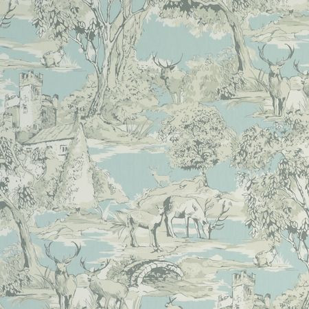 Manor Toile Mineral Fabric by Studio G