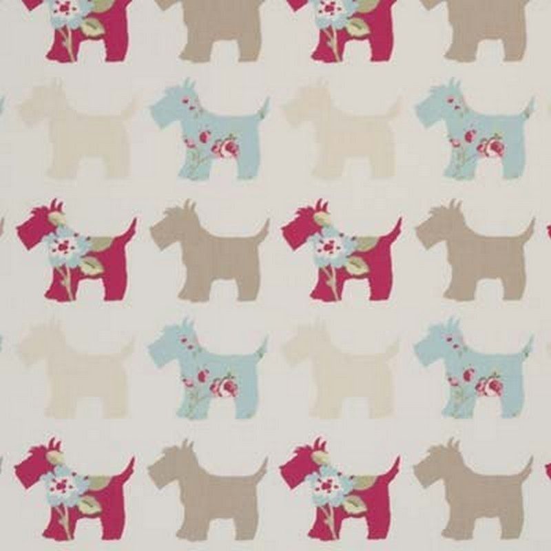 Scotties Taupe / Duckegg Fabric by Studio G