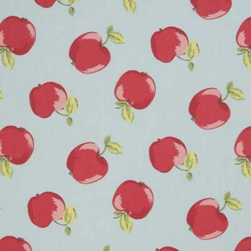 Apples Seafoam Fabric by Studio G