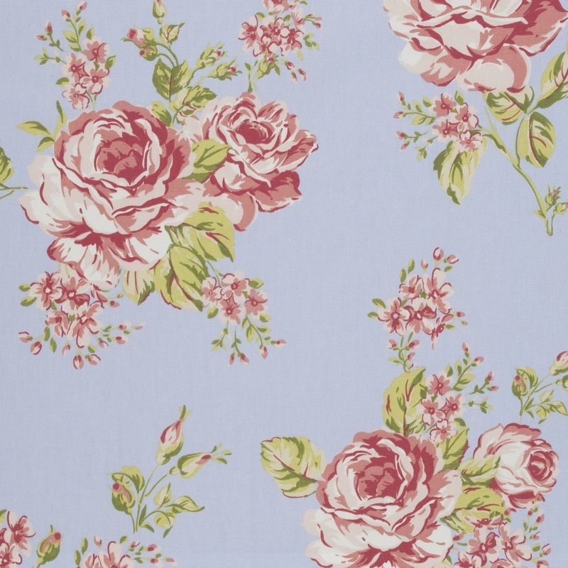 Flora Powder Blue Fabric by Studio G