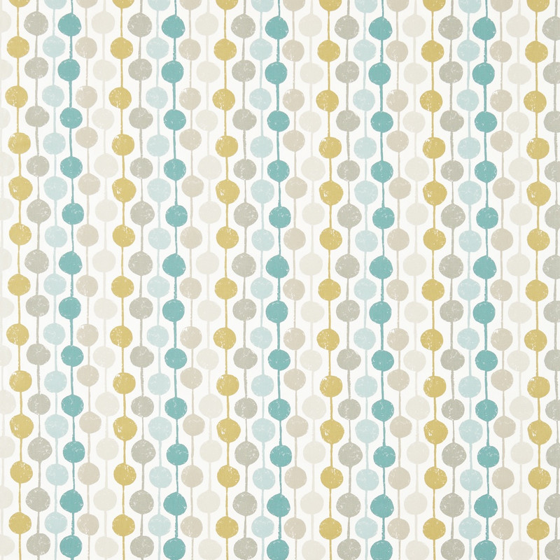 Taimi Seaglass / Chalk / Honey Fabric by Scion