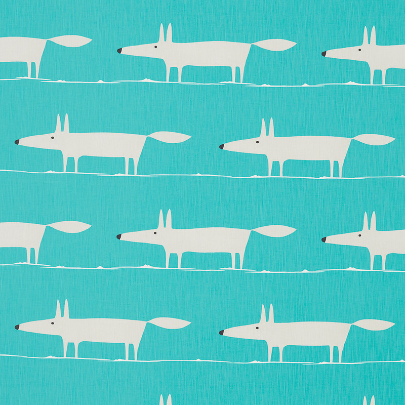 Mr Fox Marine Fabric by Scion