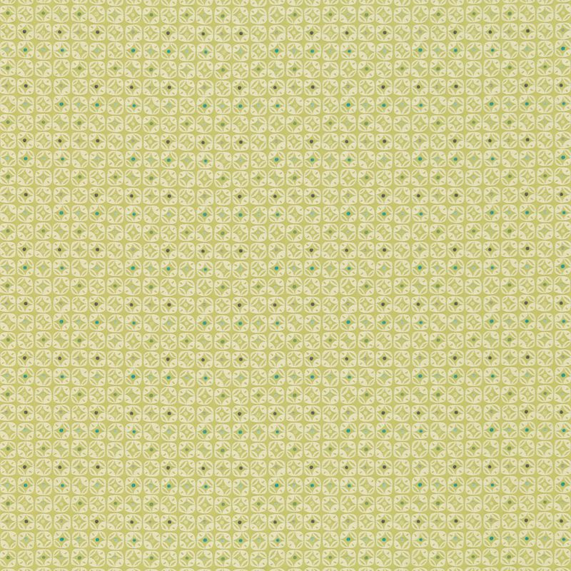 Miro Pistachio Neutral Indigo And Marine Fabric by Scion