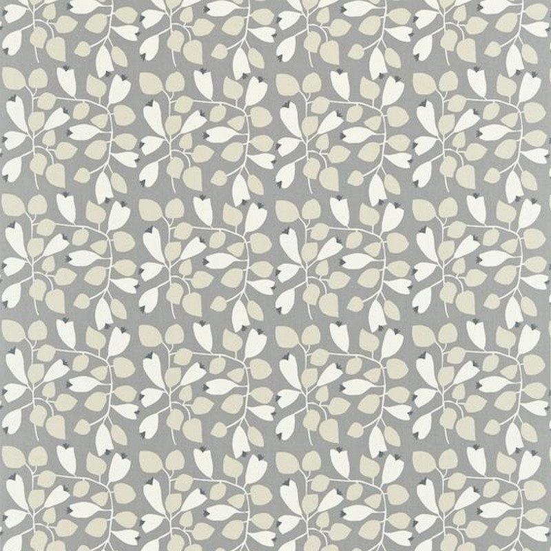 Rosehip Steel Chalk Neutral And Pewter Fabric by Scion