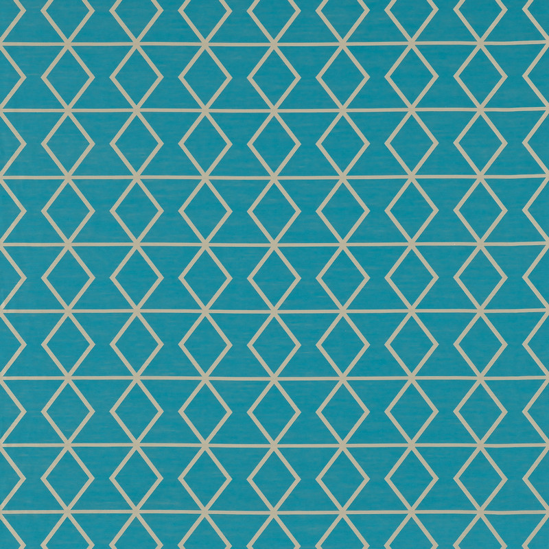 Pivot Kingfisher / Sesame Fabric by Scion