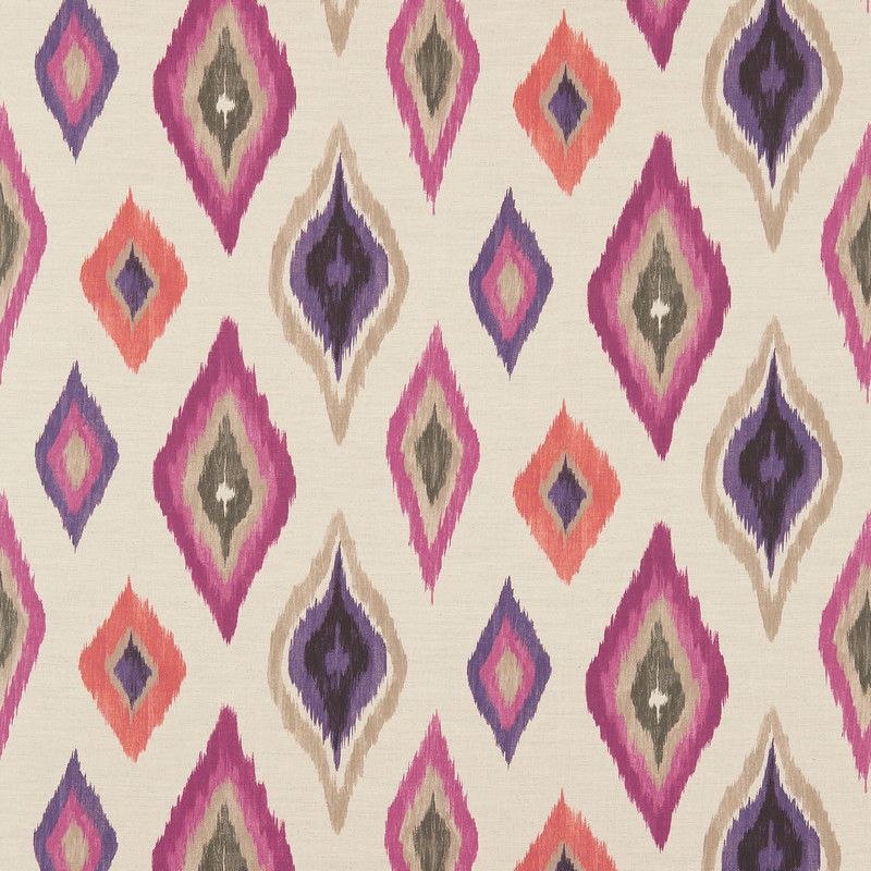 Amala Berry / Sand / Grape Fabric by Scion