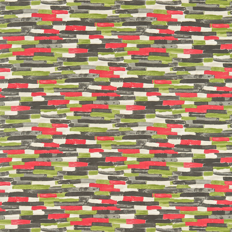 Meiko Granite / Lime Fabric by Scion