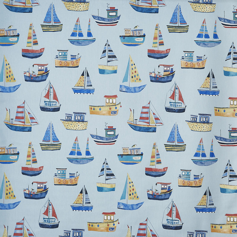 Boat Club Ocean Fabric by Prestigious Textiles