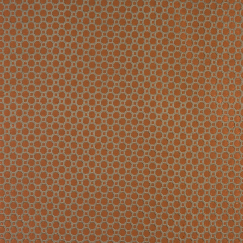 Honeycomb Burnt Orange Fabric by Fryetts