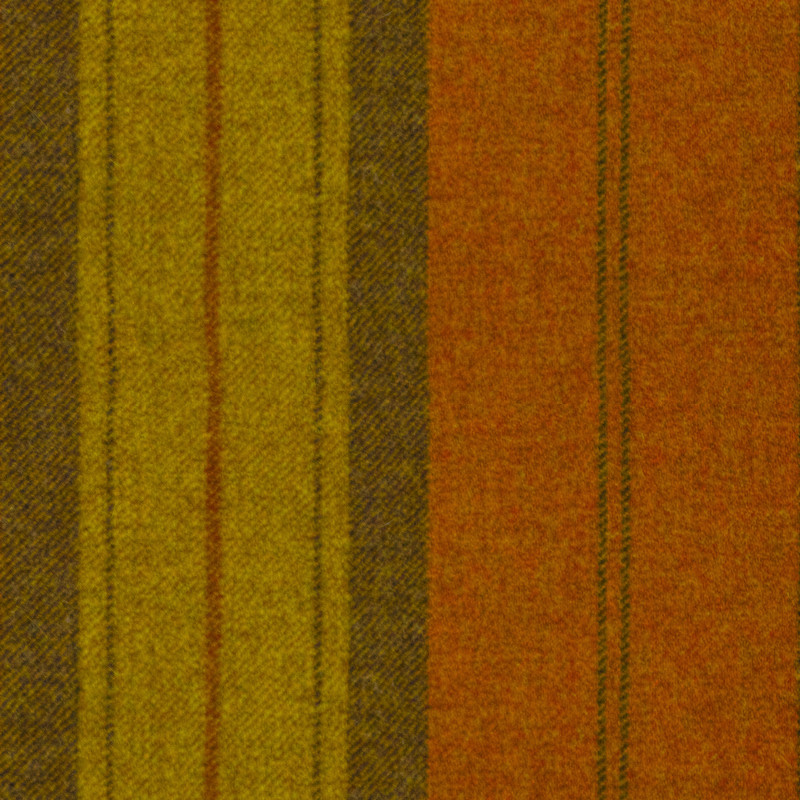 Austin Stripe Orange Marmalade Fabric by Art Of The Loom