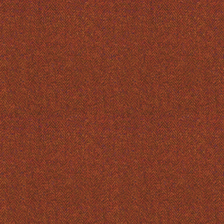 Herringbone Burnt Umber Fabric by Art Of The Loom