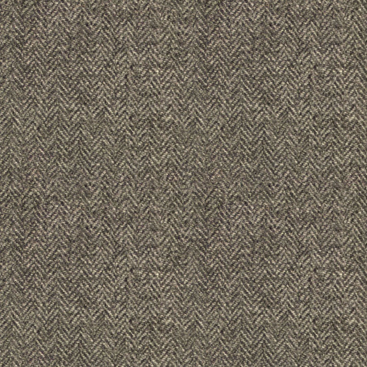 Herringbone Slate Grey Fabric by Art Of The Loom