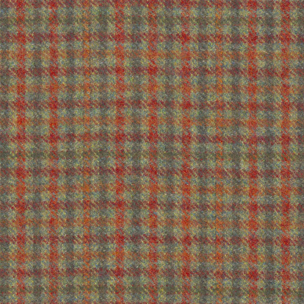 Hodder Check Ember Fabric by Art Of The Loom