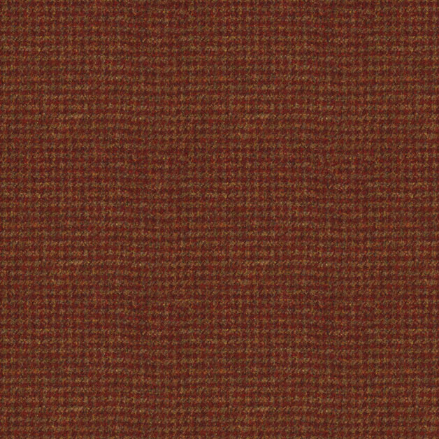 Houndstooth Burnt Umber Fabric by Art Of The Loom