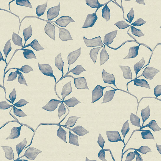 Ivy Indigo Fabric by Art Of The Loom