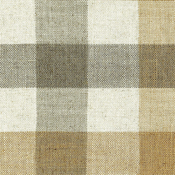 Lytham Check Toffee/Grey Fabric by Art Of The Loom