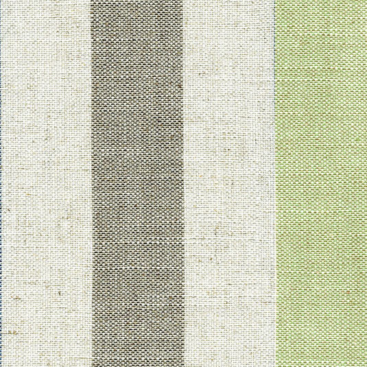 Lytham Stripe Lime/Grey Fabric by Art Of The Loom