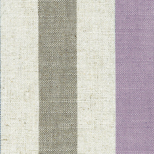 Lytham Stripe Plum/Grey Fabric by Art Of The Loom