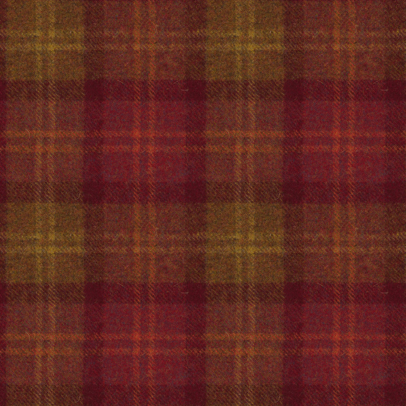 Oban Plaid Coastal Sunset Fabric by Art Of The Loom