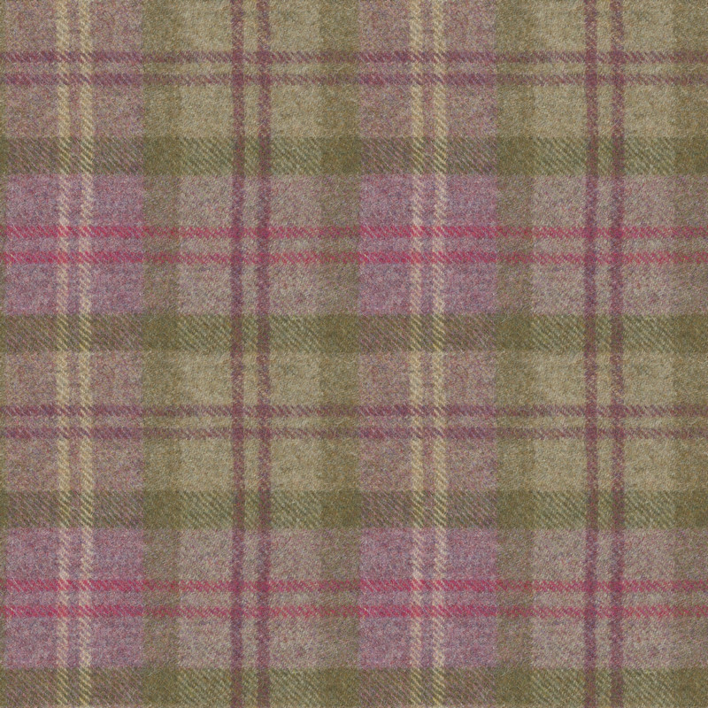 Oban Plaid Purple Dawn Fabric by Art Of The Loom