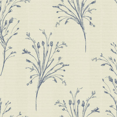 Sarah Indigo Fabric by Art Of The Loom