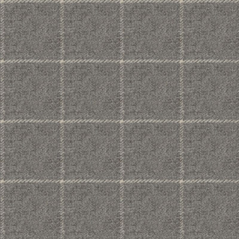 Siegfried Check Zinc Fabric by Art Of The Loom