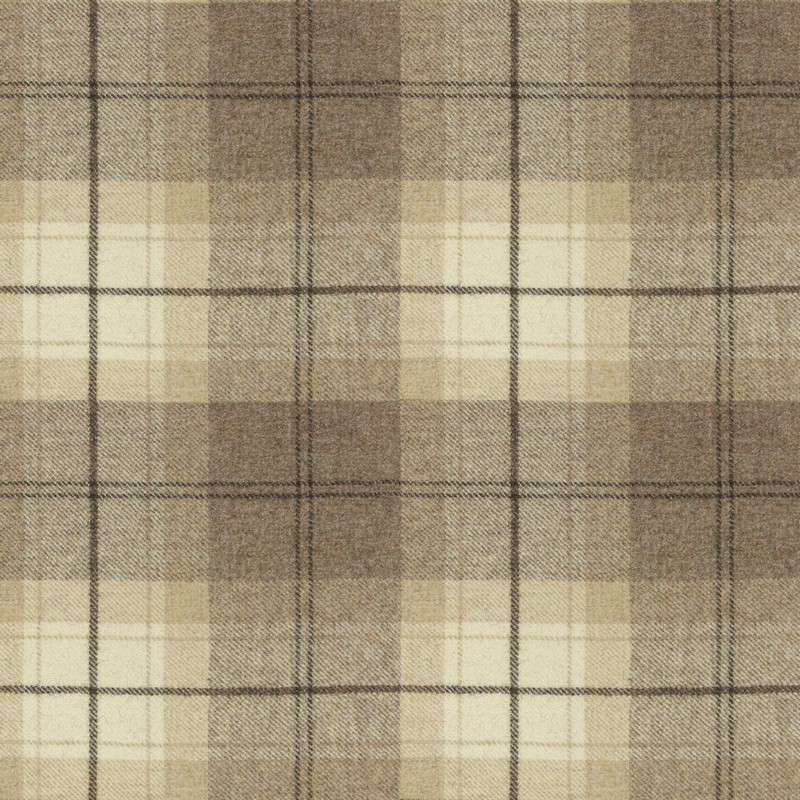 Wool Plaid Devon Fudge Fabric by Art Of The Loom