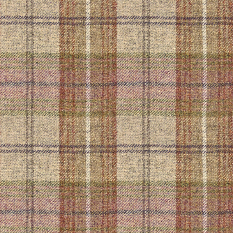 Wool Plaid Pear Tree Fabric by Art Of The Loom