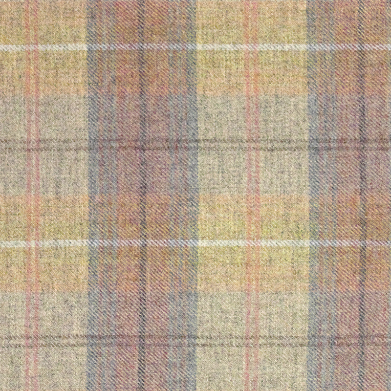 Wool Plaid Polperro Fabric by Art Of The Loom