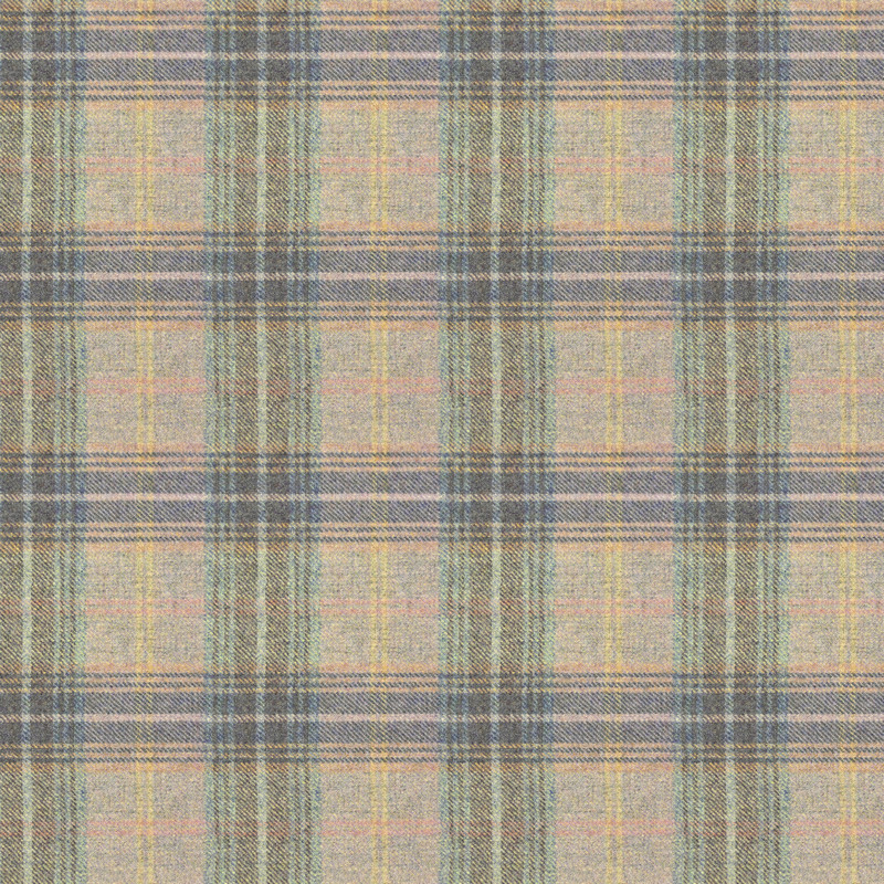 Wool Plaid Scarista Fabric by Art Of The Loom