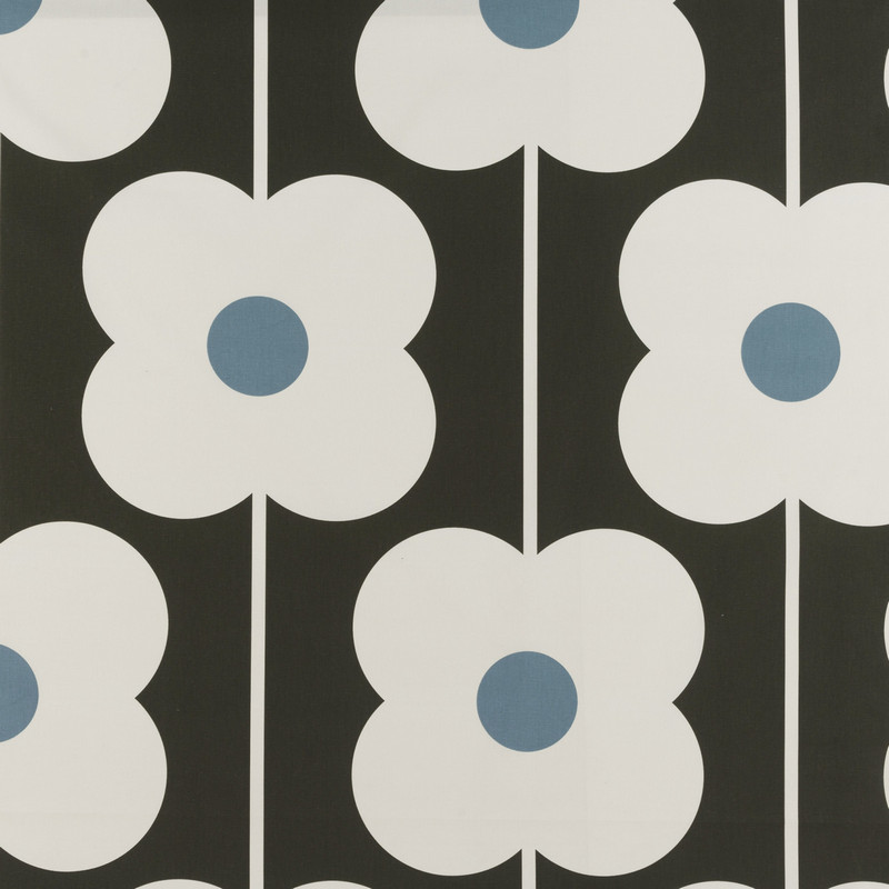 Abacus Flower Powder Blue Fabric by Orla Kiely