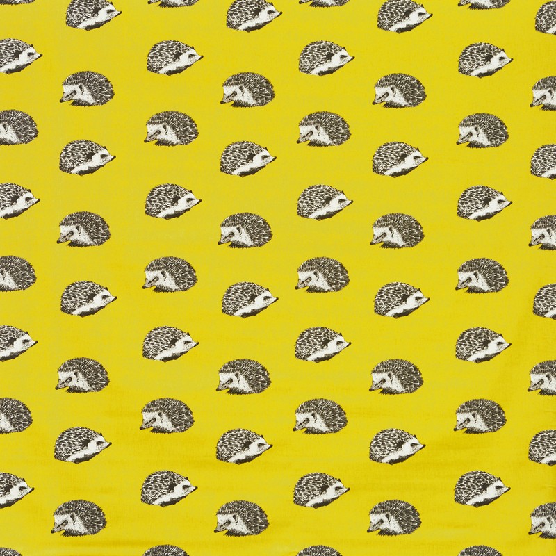 Hedgehog Jonquil Fabric by Prestigious Textiles