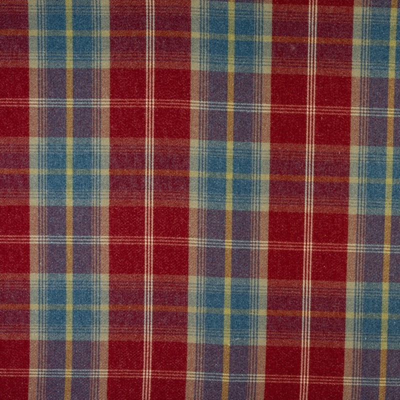 Balmoral Ruby Fabric by Fryetts