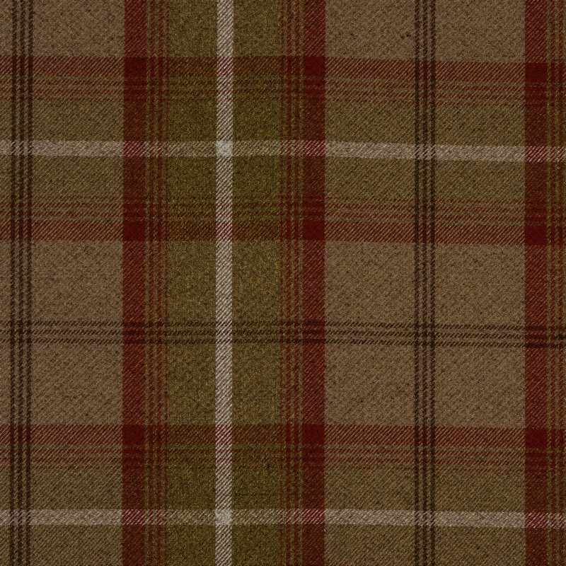 Balmoral Rust Fabric by Fryetts