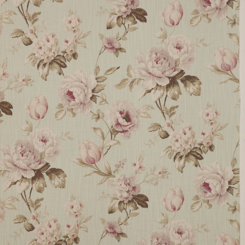 Harriet Duck-egg Fabric By Fryetts - Britannia Rose