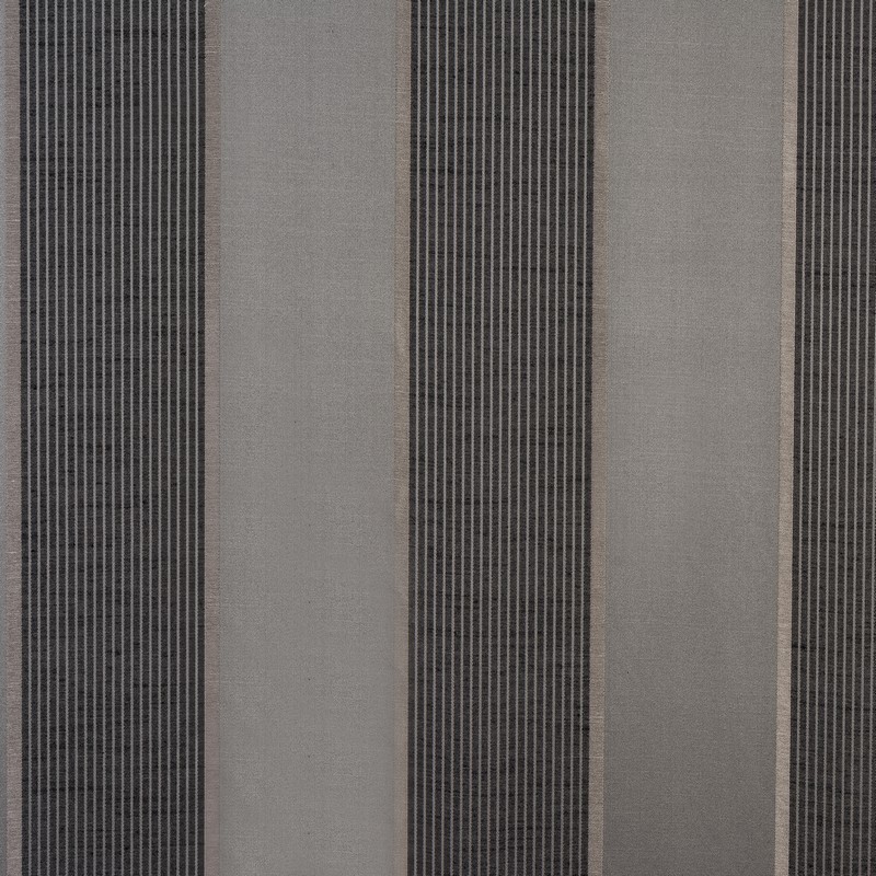 Lynton Stripe Charcoal Fabric by Fryetts