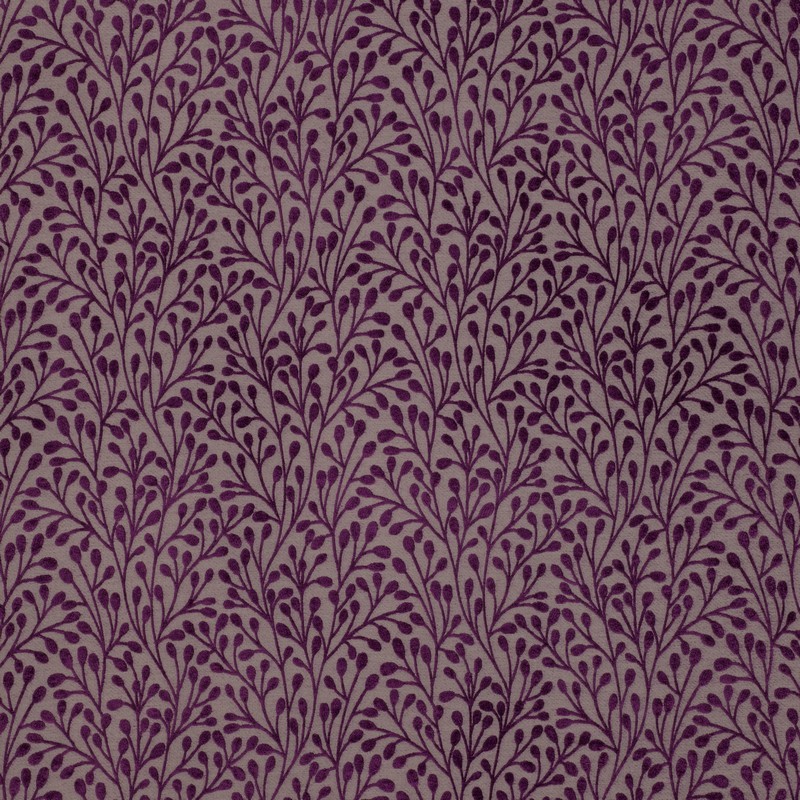 Pimlico Aubergine Fabric by Fryetts