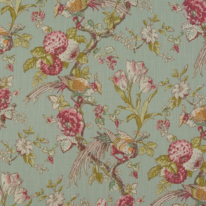 Renaissance Duck Egg Fabric by Fryetts