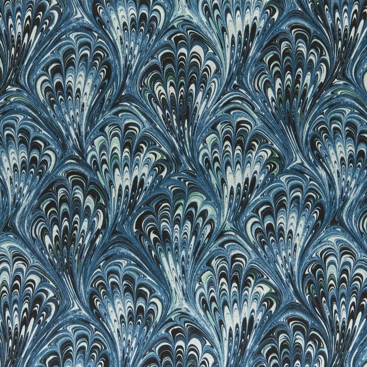 Pavone Teal Fabric by Clarke & Clarke