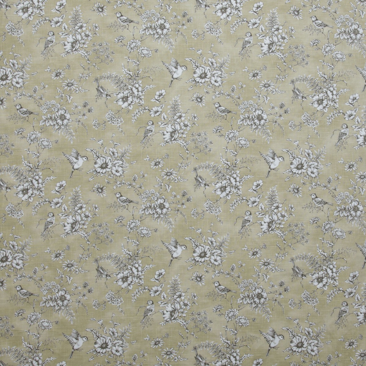 Finch Toile Barley Fabric by iLiv