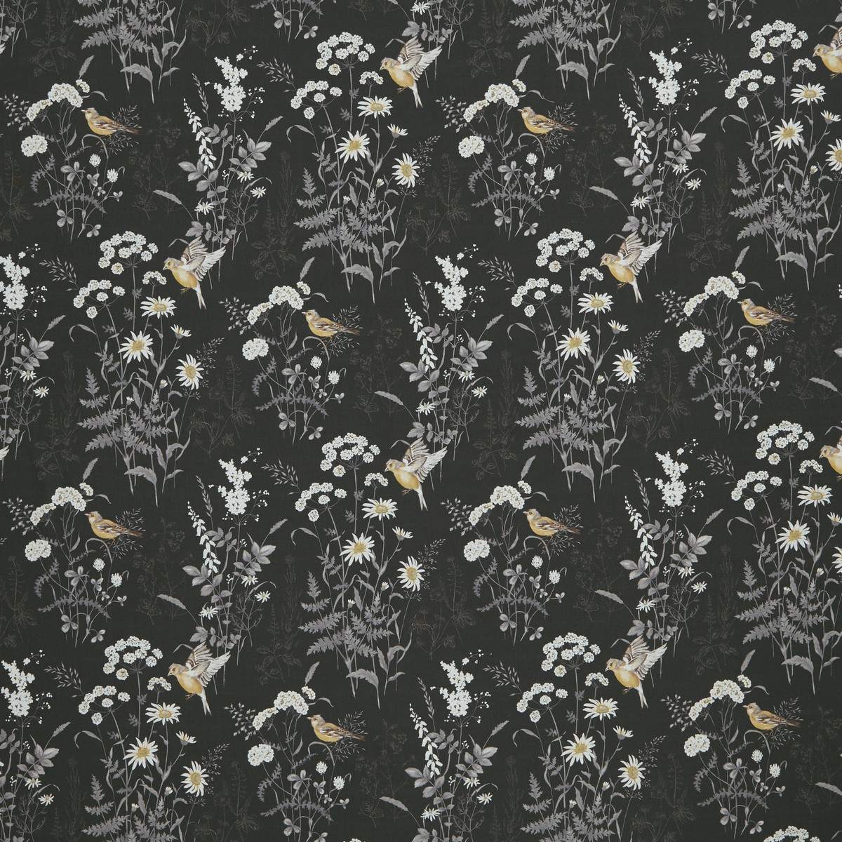 Forever Spring Charcoal Fabric by iLiv