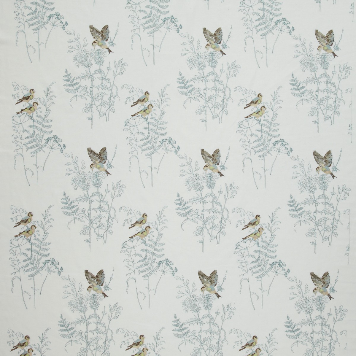 Gold Finch Eau De Nil Fabric by iLiv